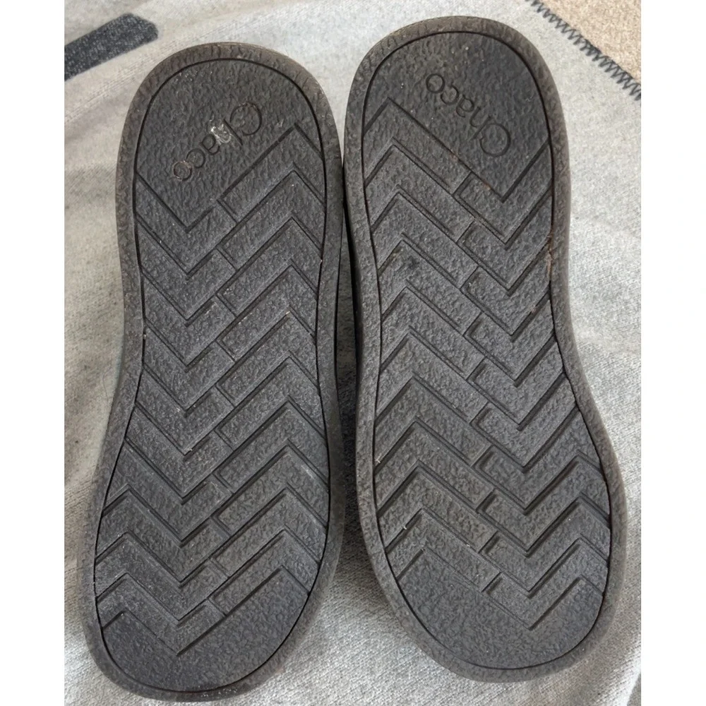 Women's Chaco Revel Chelsea boots in a blue/gray felted fabric | SZ: 7.5